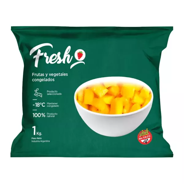Mango Cubeteado Fresh Iqf X 1 Kg