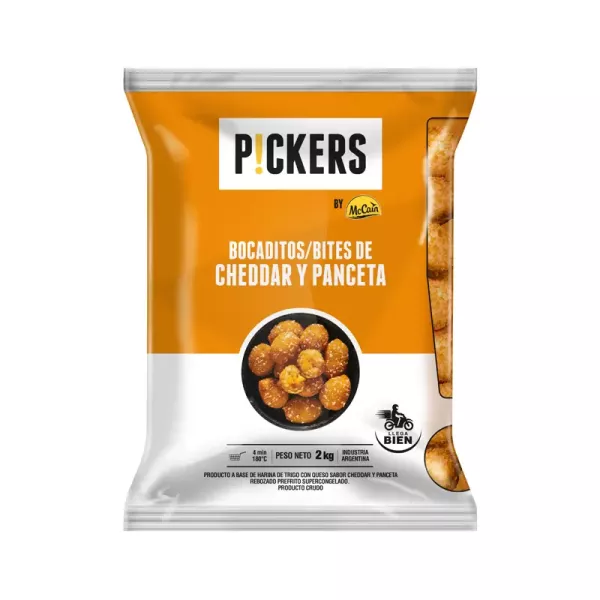 Pickers Mc Cain Bite Cheddar & Panceta X 2 Kg.